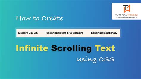 scrolling text for website.
